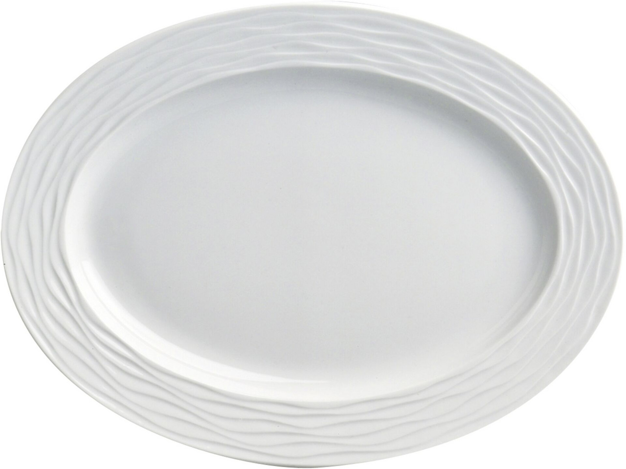 Hotelporzellan "Curved" Platte oval, 28 cm