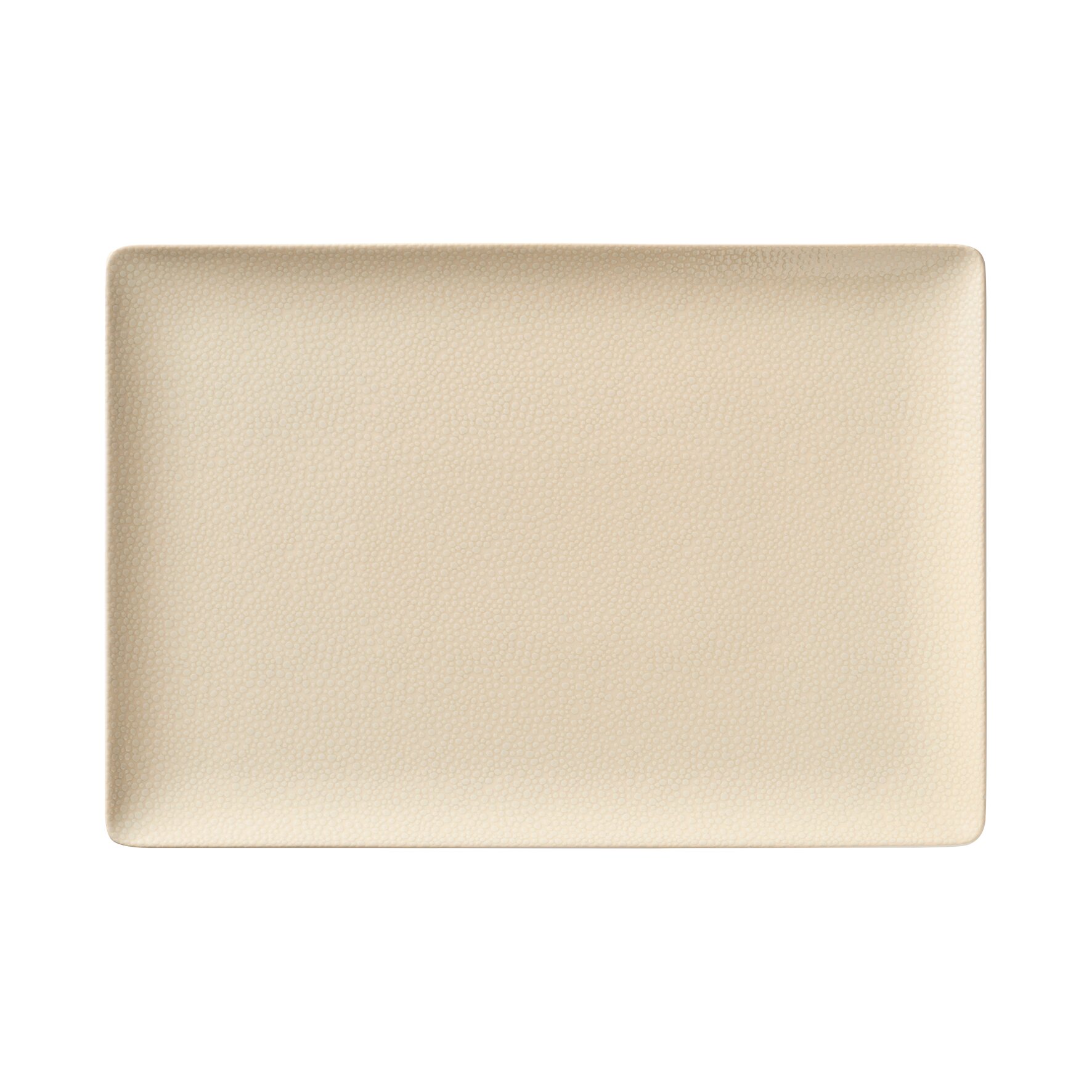 Pearls, Coupplatte rechteckig 340 x 200 mm champagne