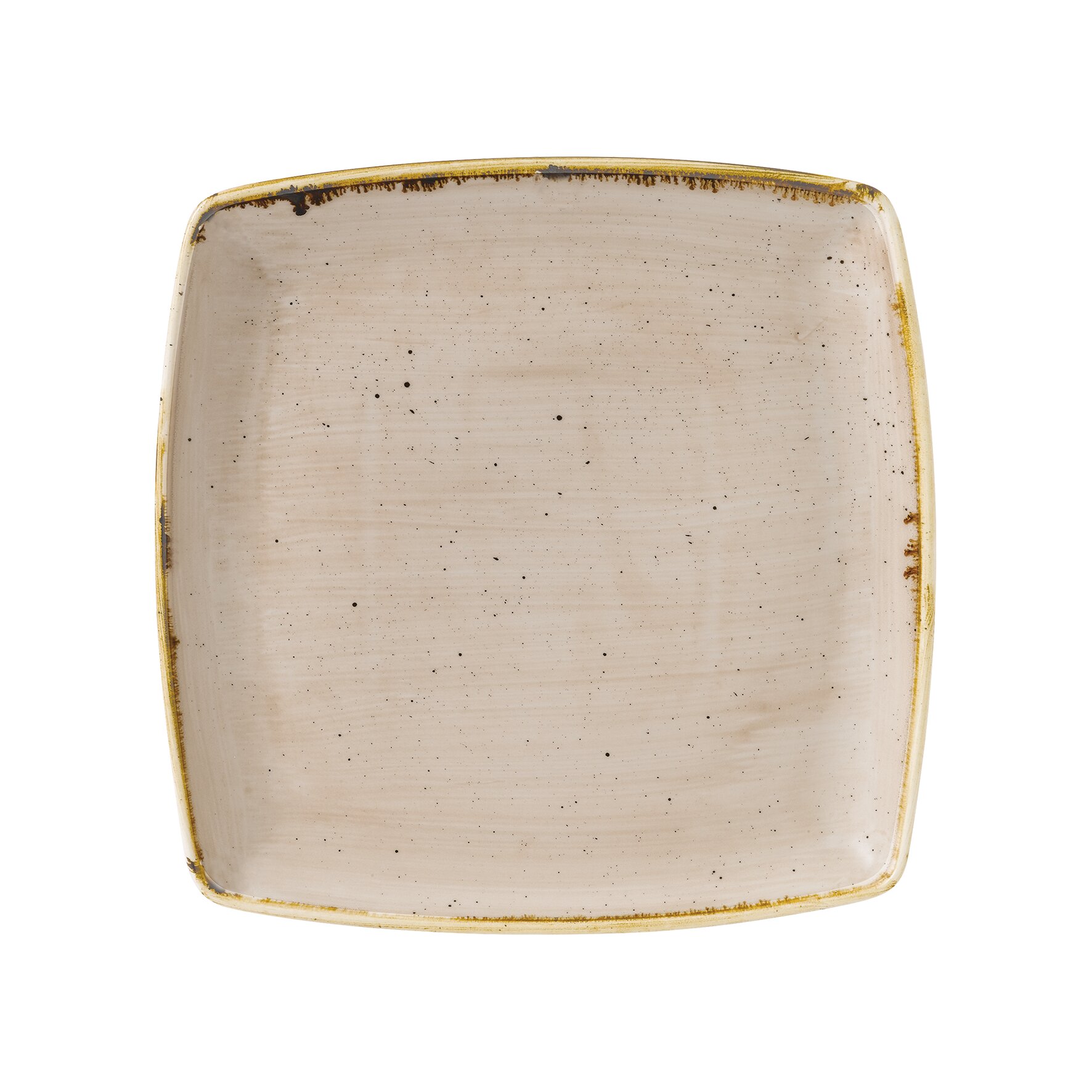 Stonecast, Teller tief quadratisch 268 x 268 mm Nutmeg Cream