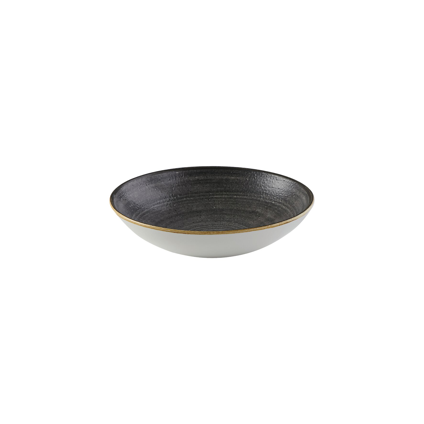 Stonecast Raw, Bowl Coupe ø 182 mm / 0,43 l Black
