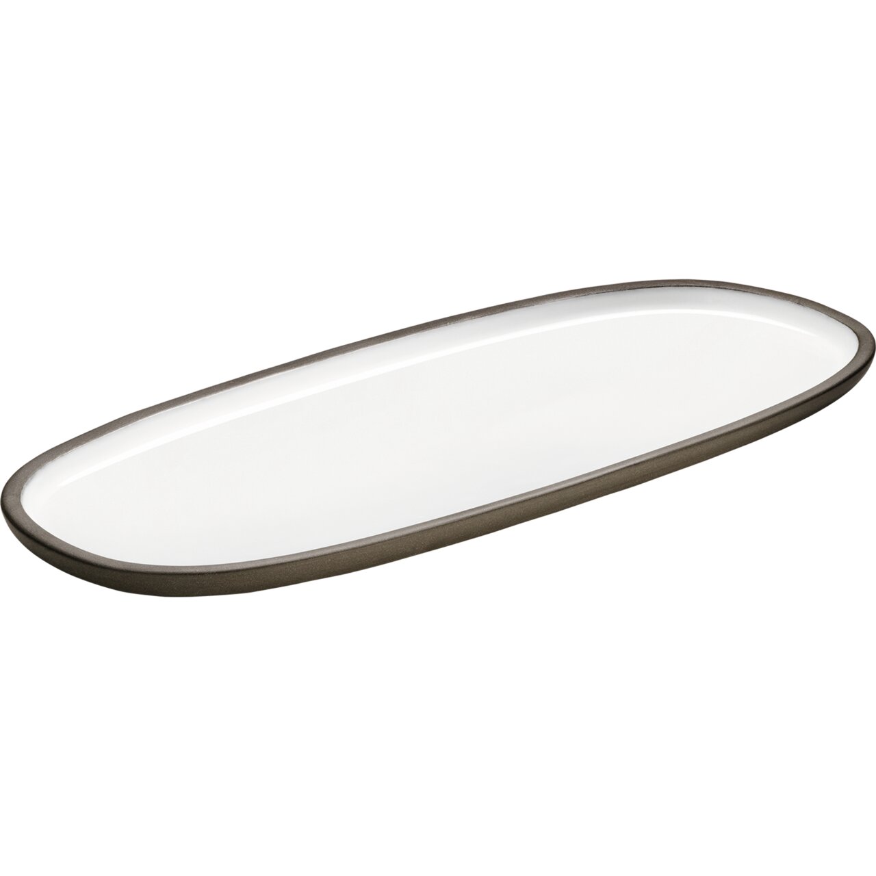 ReNew, Platte oval 350 x 150 mm weiß