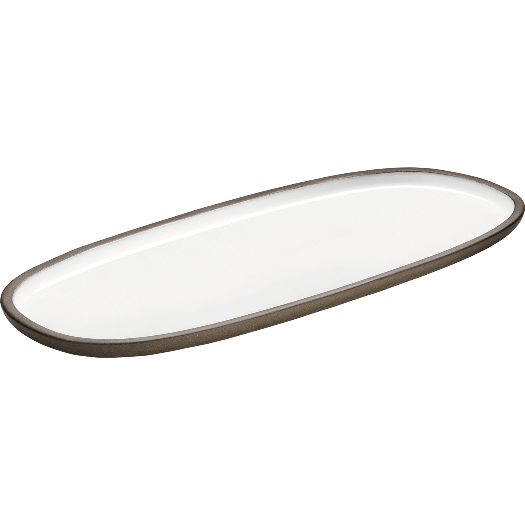 ReNew, Platte oval 350 x 150 mm weiß