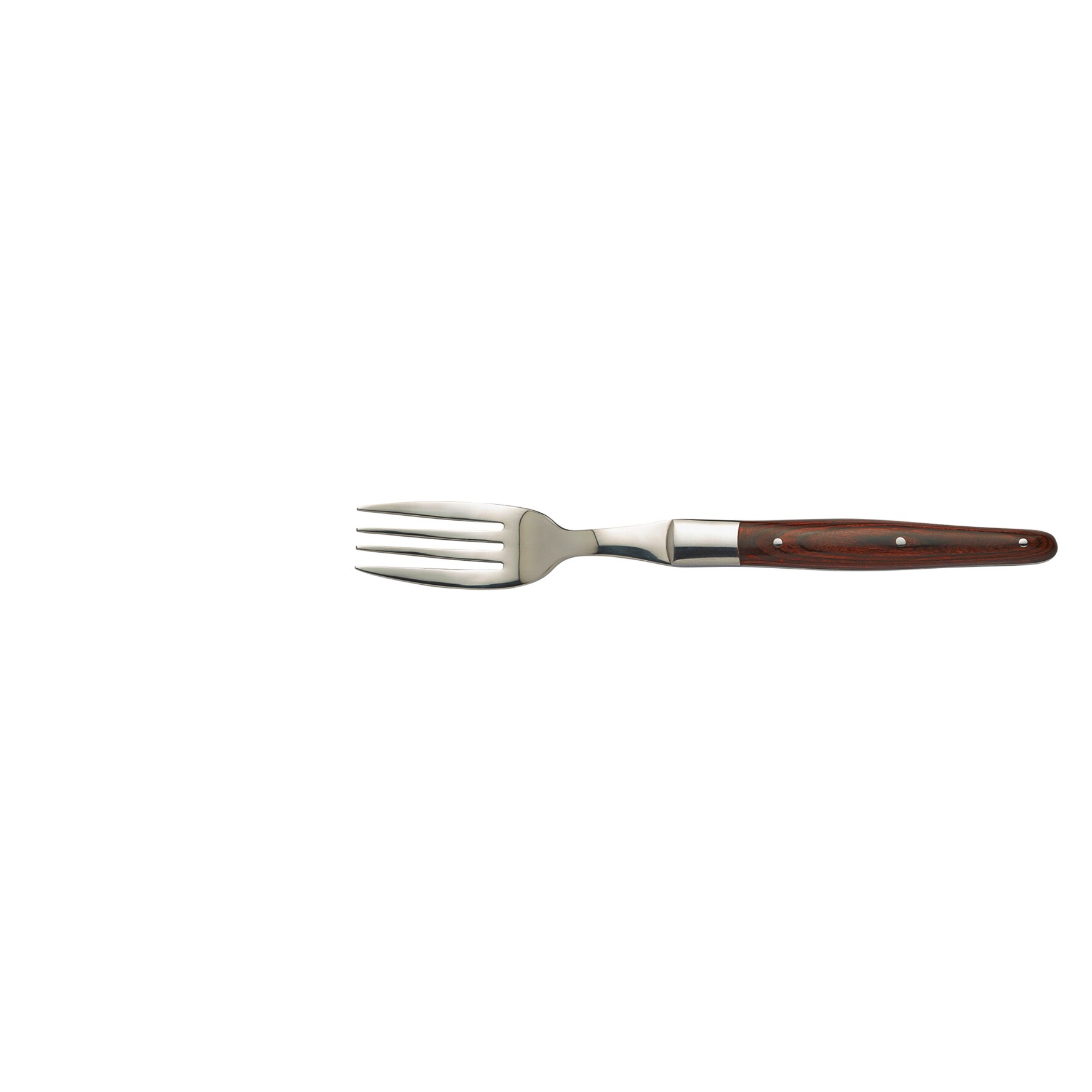 BBQ, Steakgabel 213 mm dunkler Pakka-Holzgriff