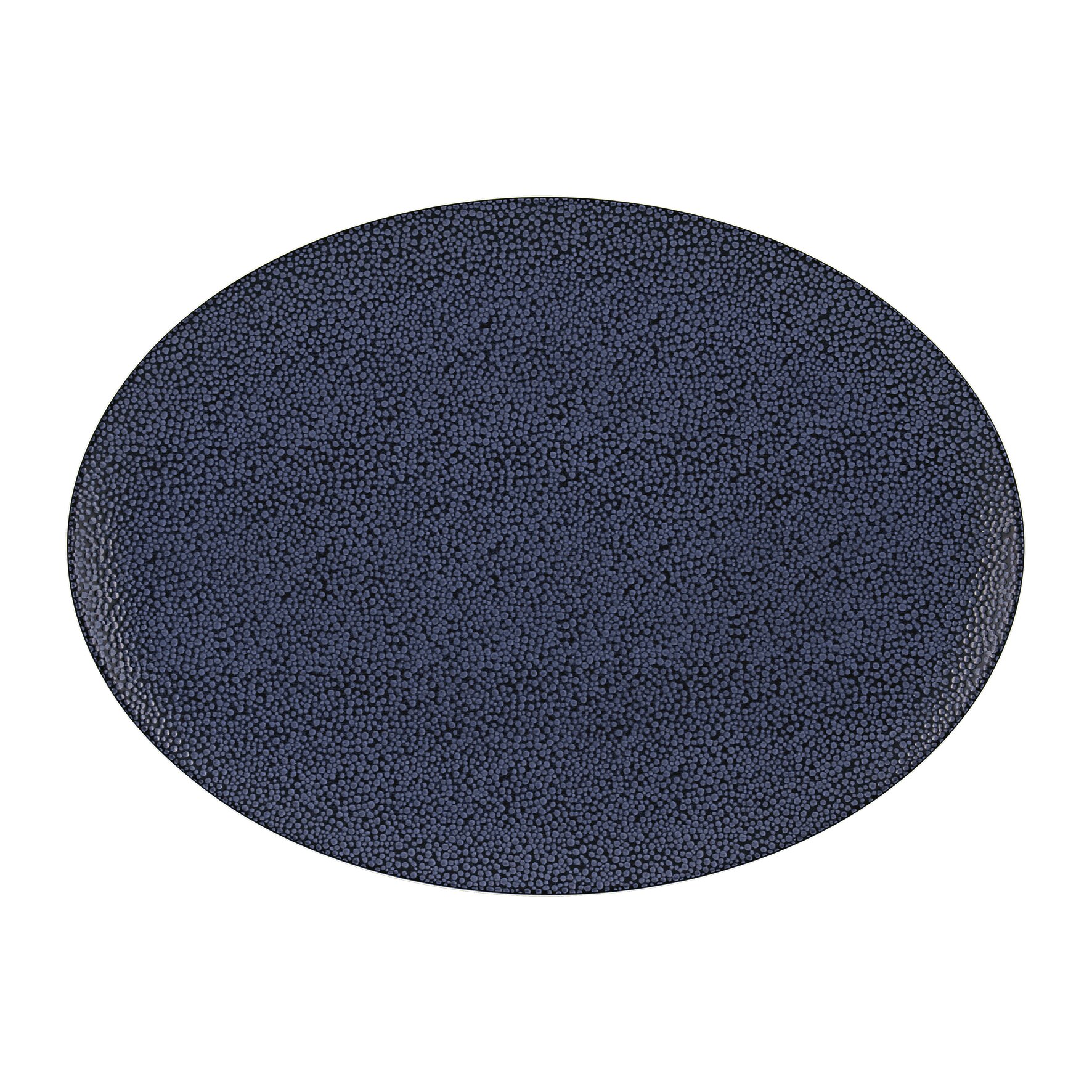 Pearls, Coupplatte oval 370 x 272 mm dark