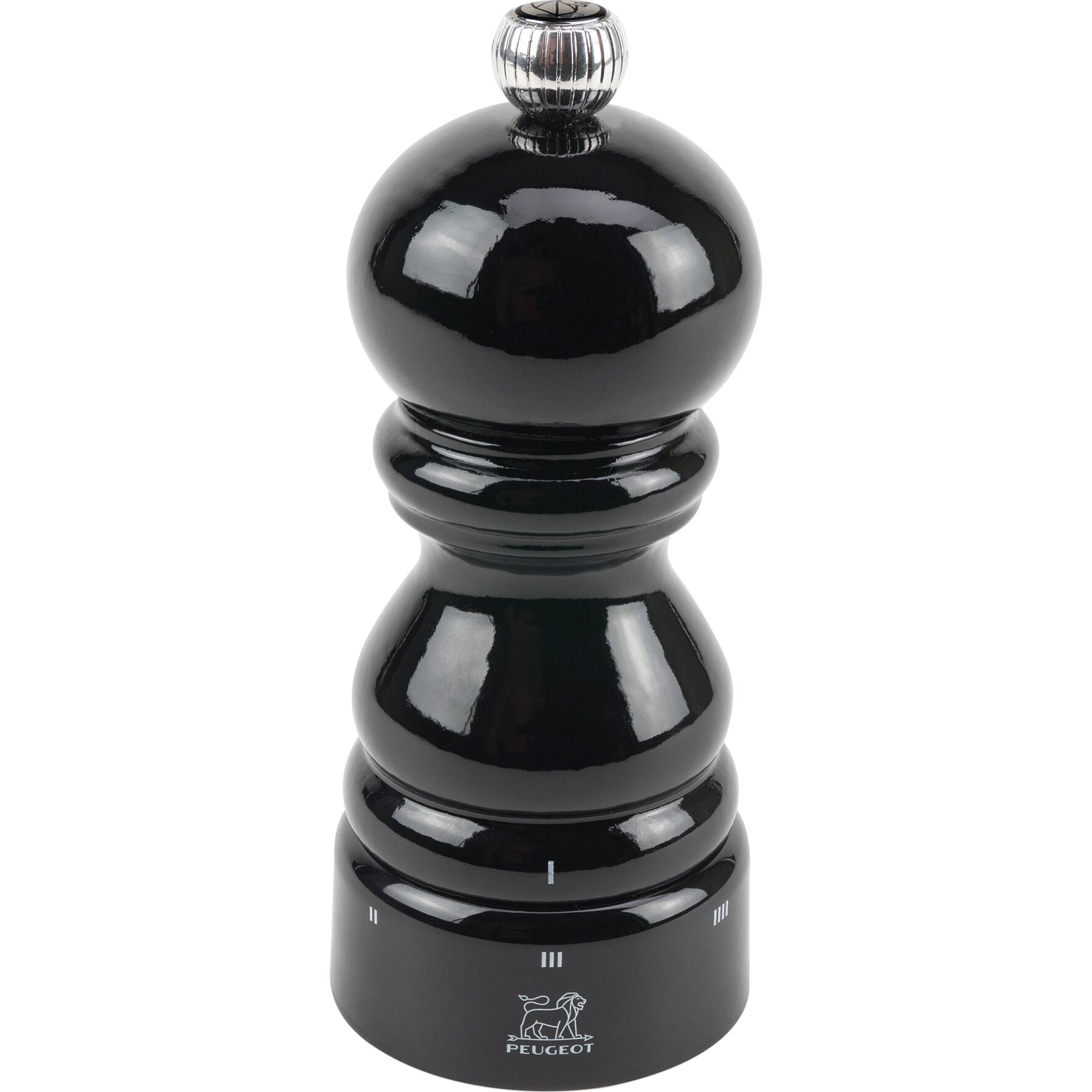 Paris, Pfeffermühle u´Select 120 mm Buchenholz schwarz lackiert