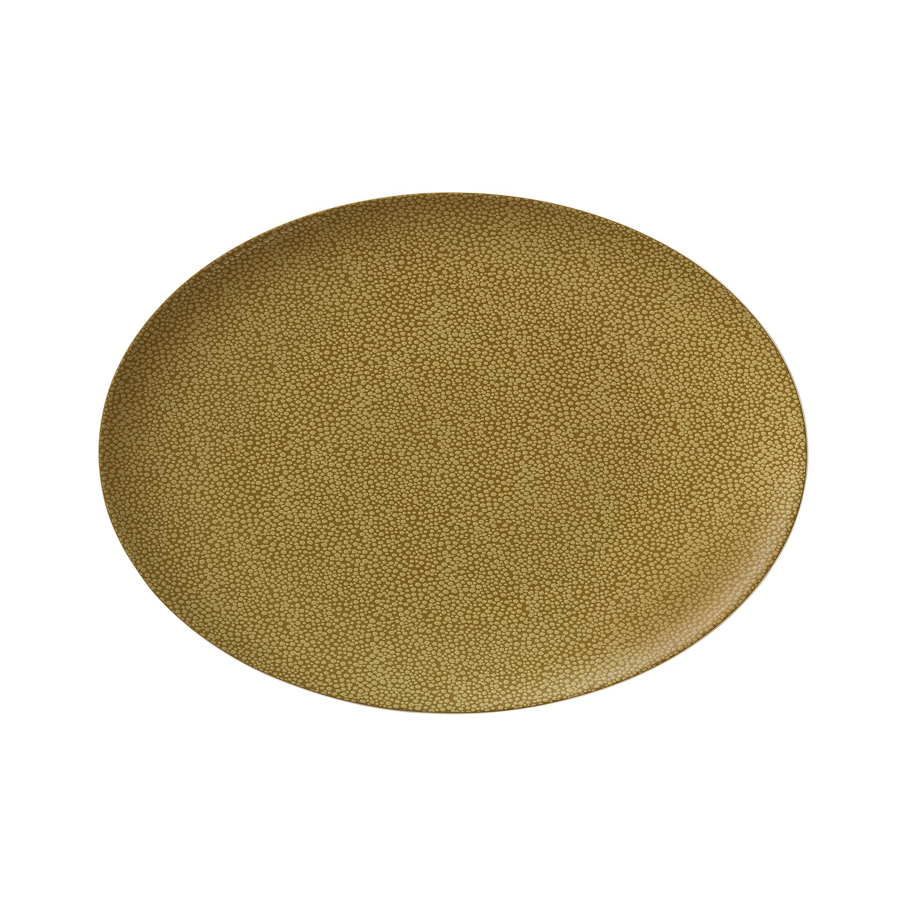 Pearls, Coupplatte oval 330 x 240 mm olive