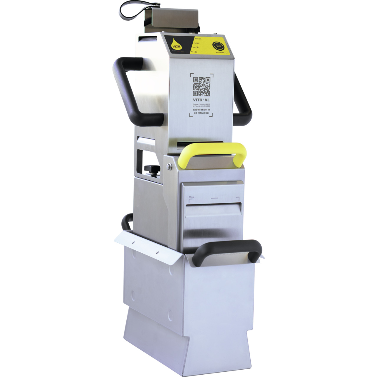 Frittierölfilter Vito VL / Leistung bis zu 100,00 l/min. / Sogtiefe 450 mm