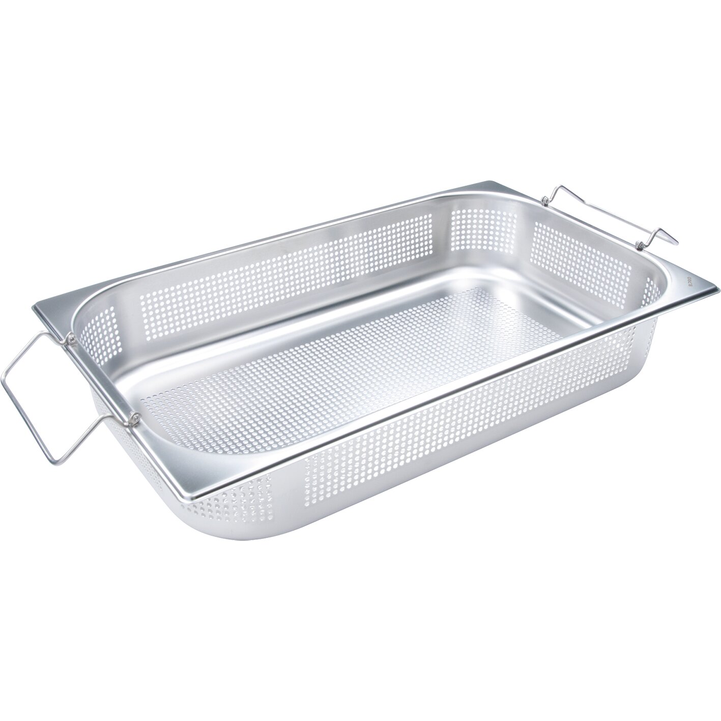 GN-Kocheinsatz GN 1/1 12,50 l / 530 x 325 x 95 mm gelocht + Klappgriffen