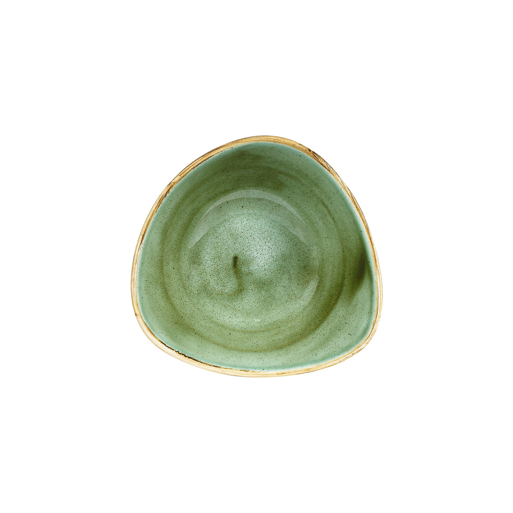 Stonecast, Bowl Lotus dreieckig 185 mm / 0,37 l Samphire Green