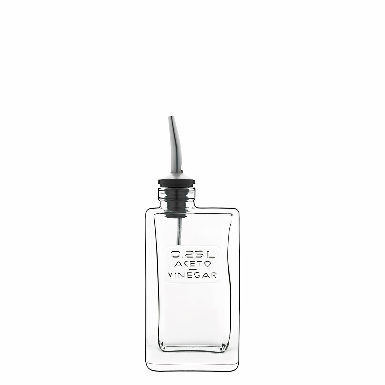 Optima, Essigflasche mit Ausgießer 0,25 l