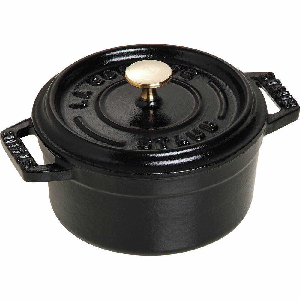 Mini-Cocotte ø 100 mm / 0,25 l Gusseisen schwarz