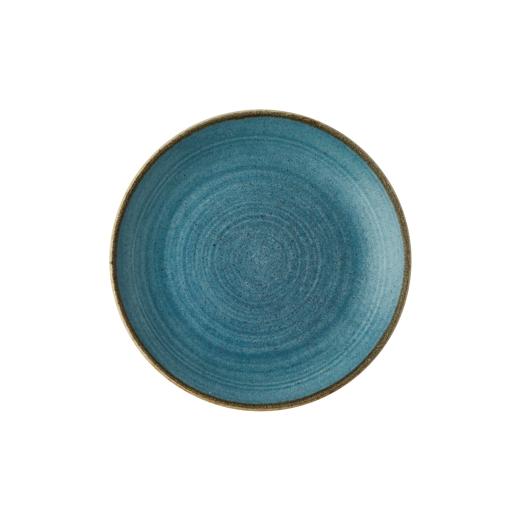 Stonecast Raw, Coupeteller flach ø 217 mm Blue