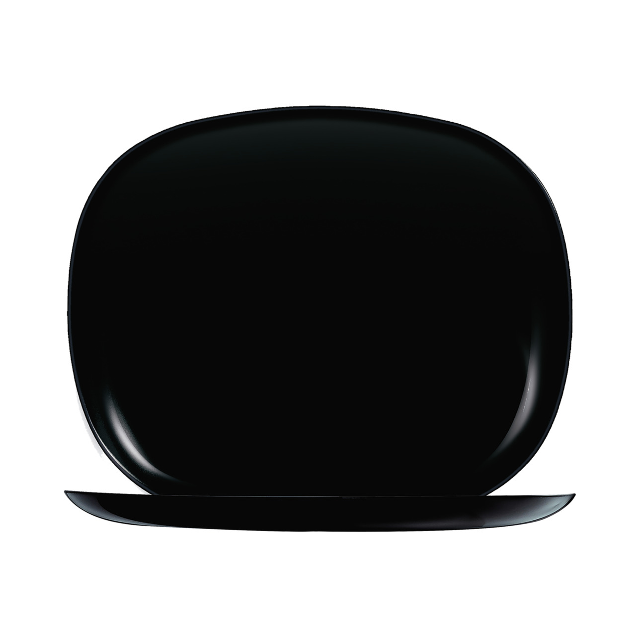 Evolutions Uni, Platte rechteckig 280 x 230 mm uni schwarz