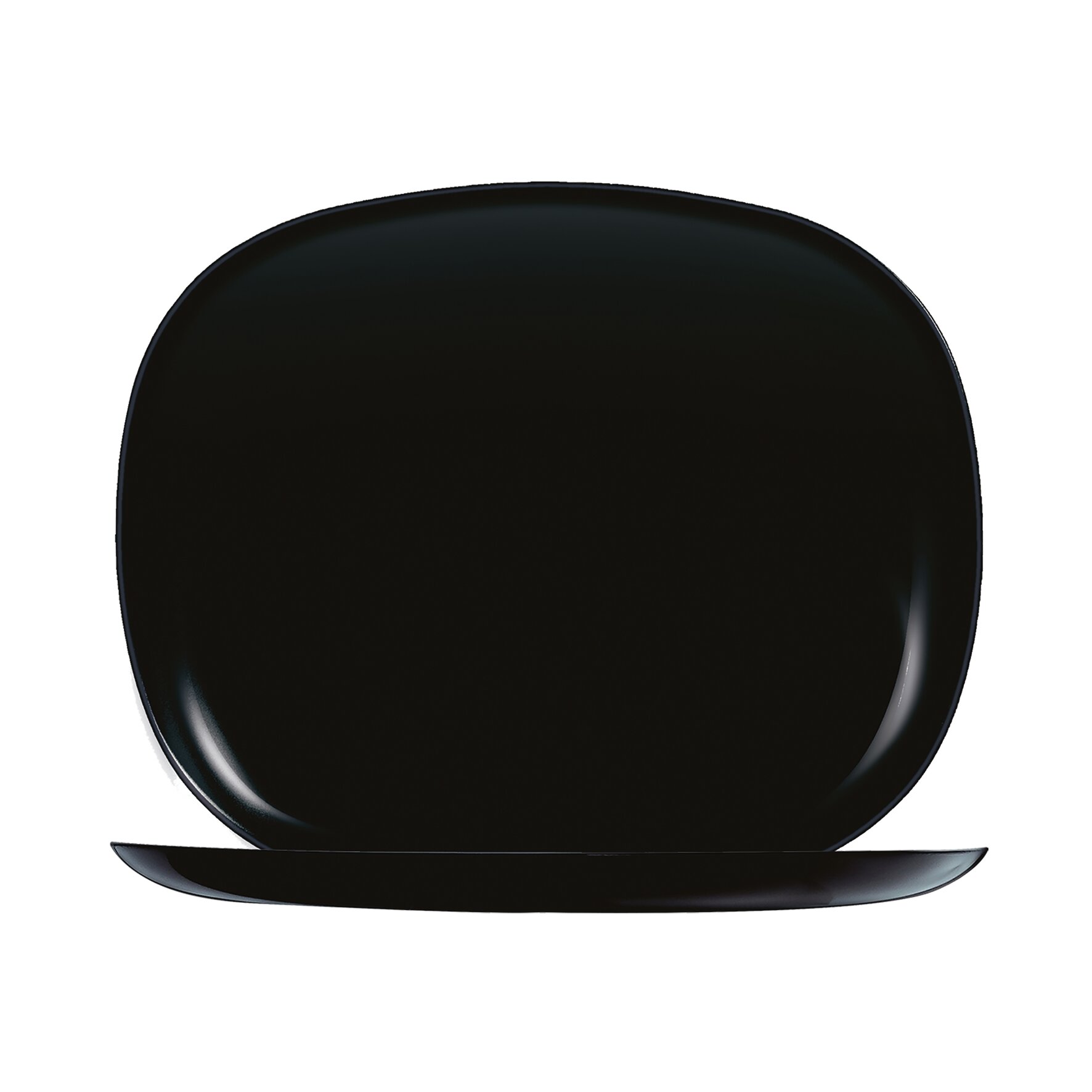 Evolutions Uni, Platte rechteckig 280 x 230 mm uni schwarz