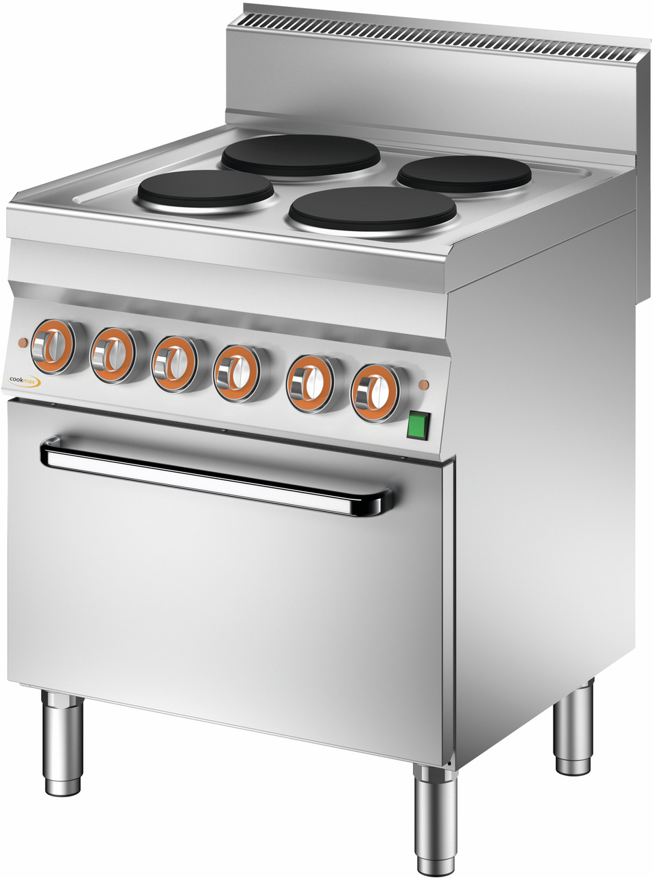 Elektro-Herd, Hochleistung, 4 Platten mit Elektro-Umluftbackofen