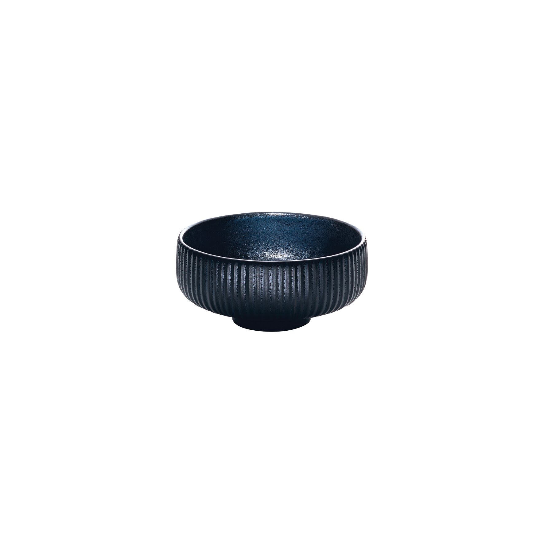 Nara, Dip-Schälchen rund Relief ø 80 mm / 0,12 l schwarz