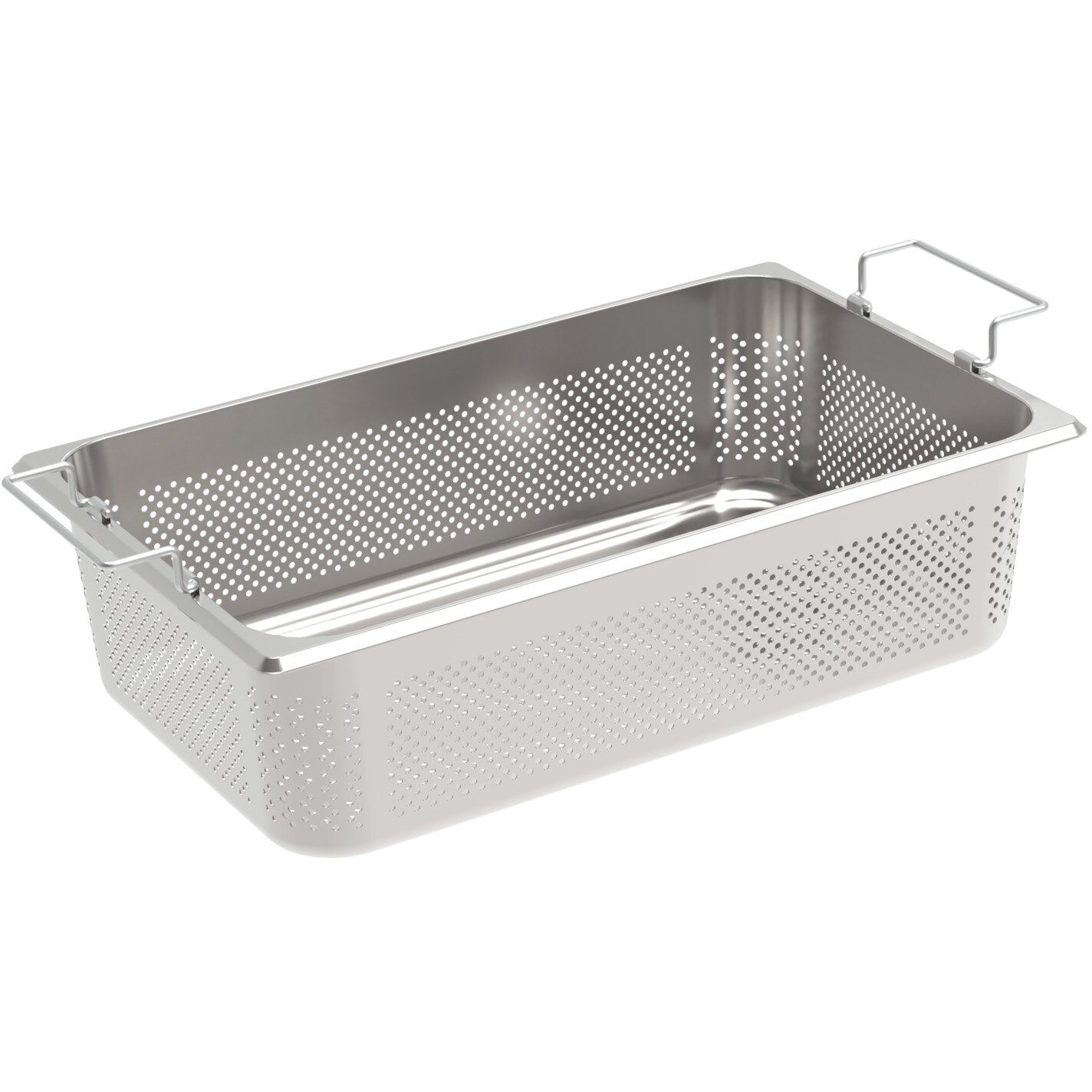 GN-Behälter GN 1/1 Typ 11144K / 325 x 530 x 140 mm gelocht + Stapelgriff