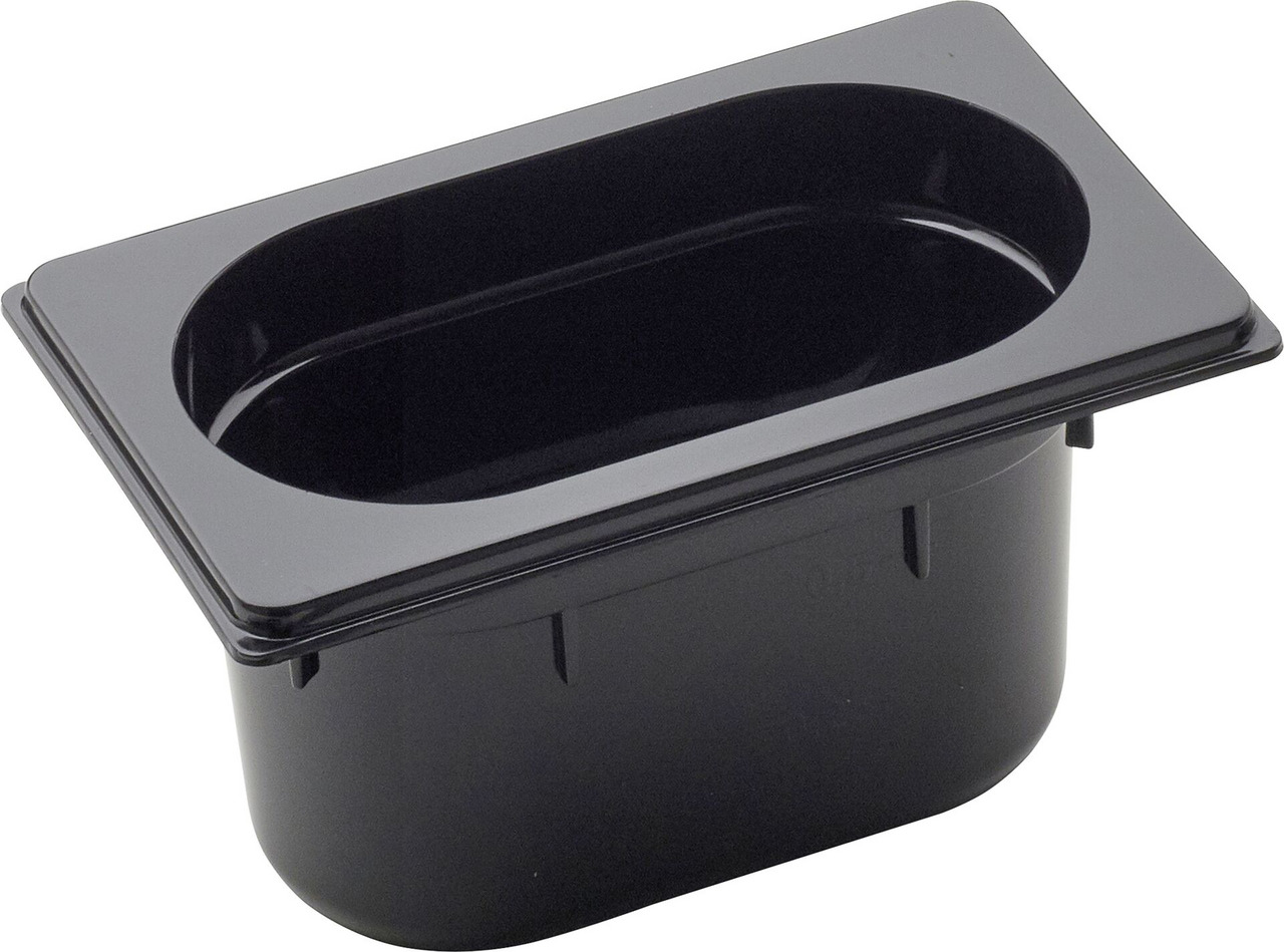 GN Behälter 1/9 Polycarbonat schwarz T: 100mm