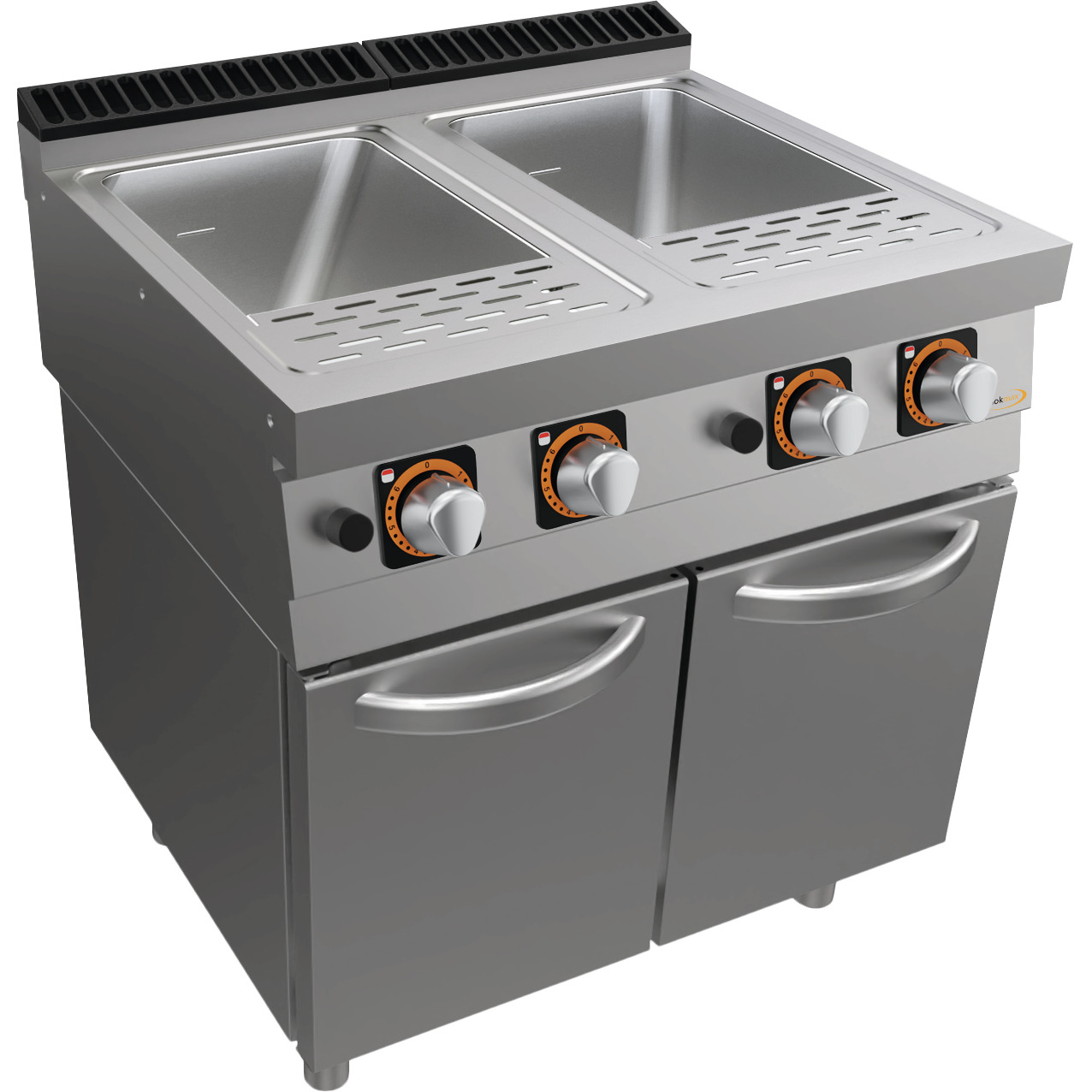 Gas-Nudelkocher, 2 x 40 l, 2 Becken