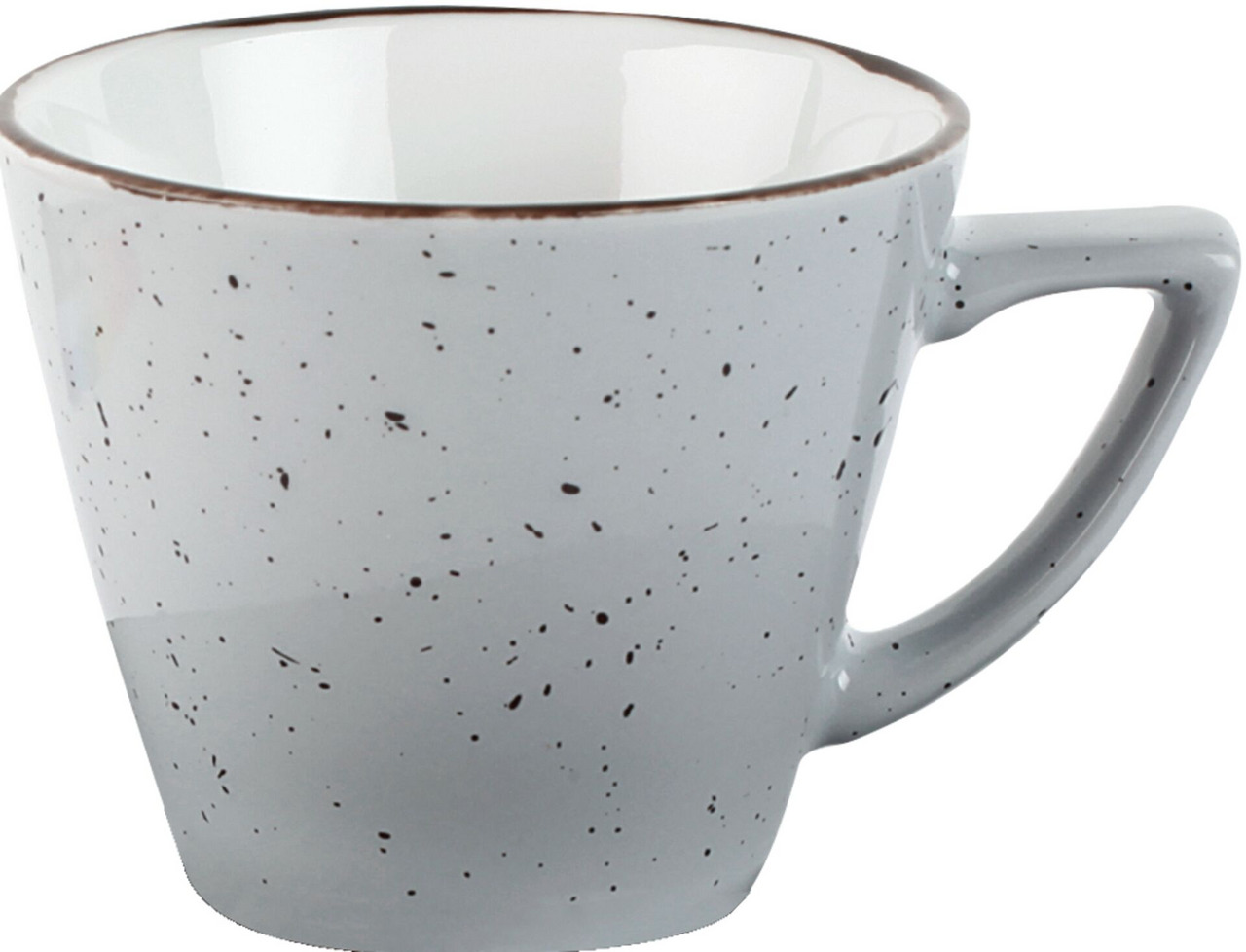 Porzellanserie "Granja" grau Tasse obere Kaffee/Cappuccino