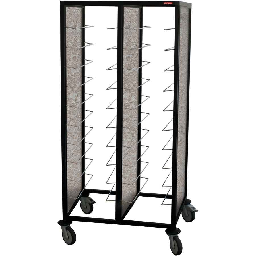 Tablettwagen 18 x GN 1/1 RTW204 schwarz
