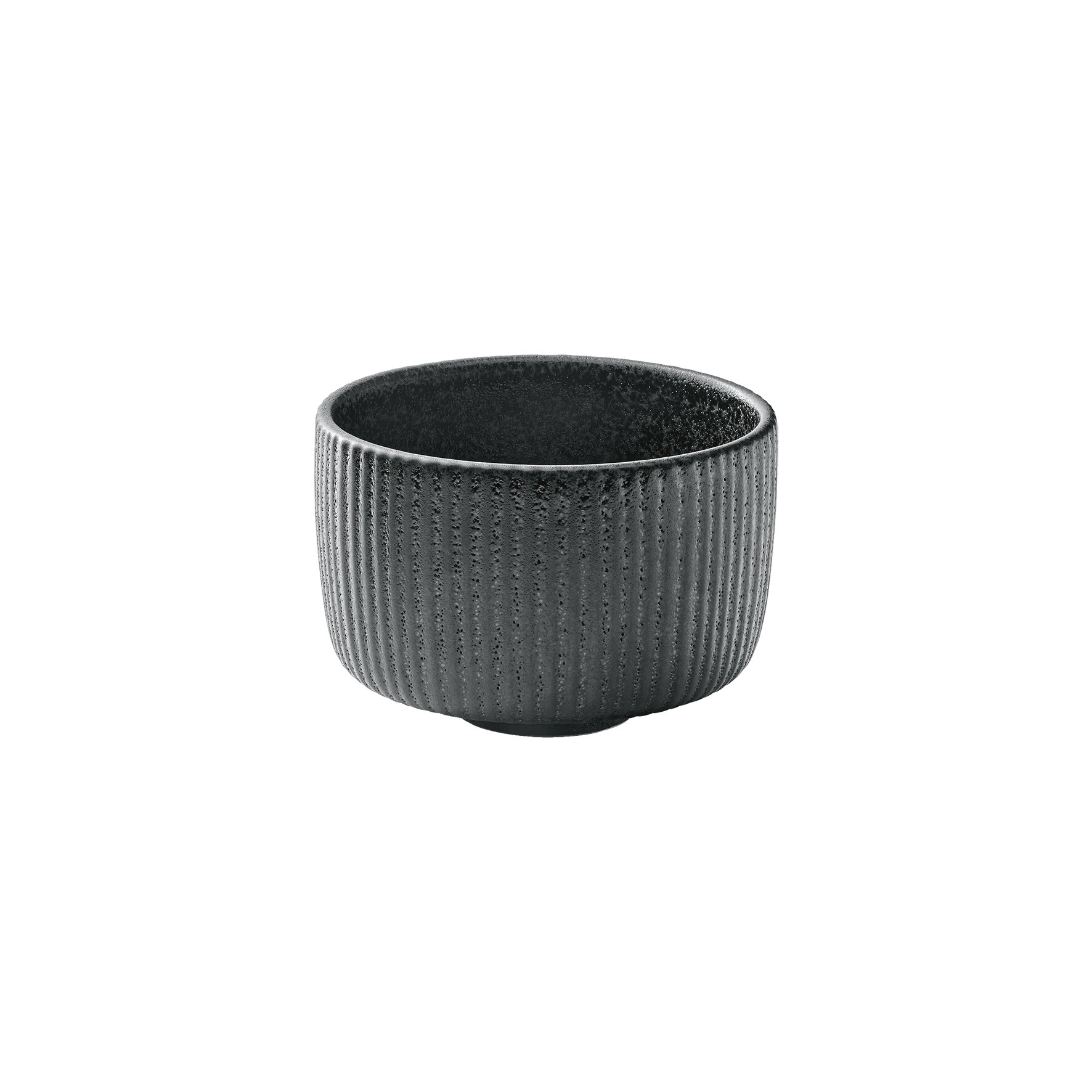 Nara, Becher Relief ø 97 mm / 0,30 l schwarz