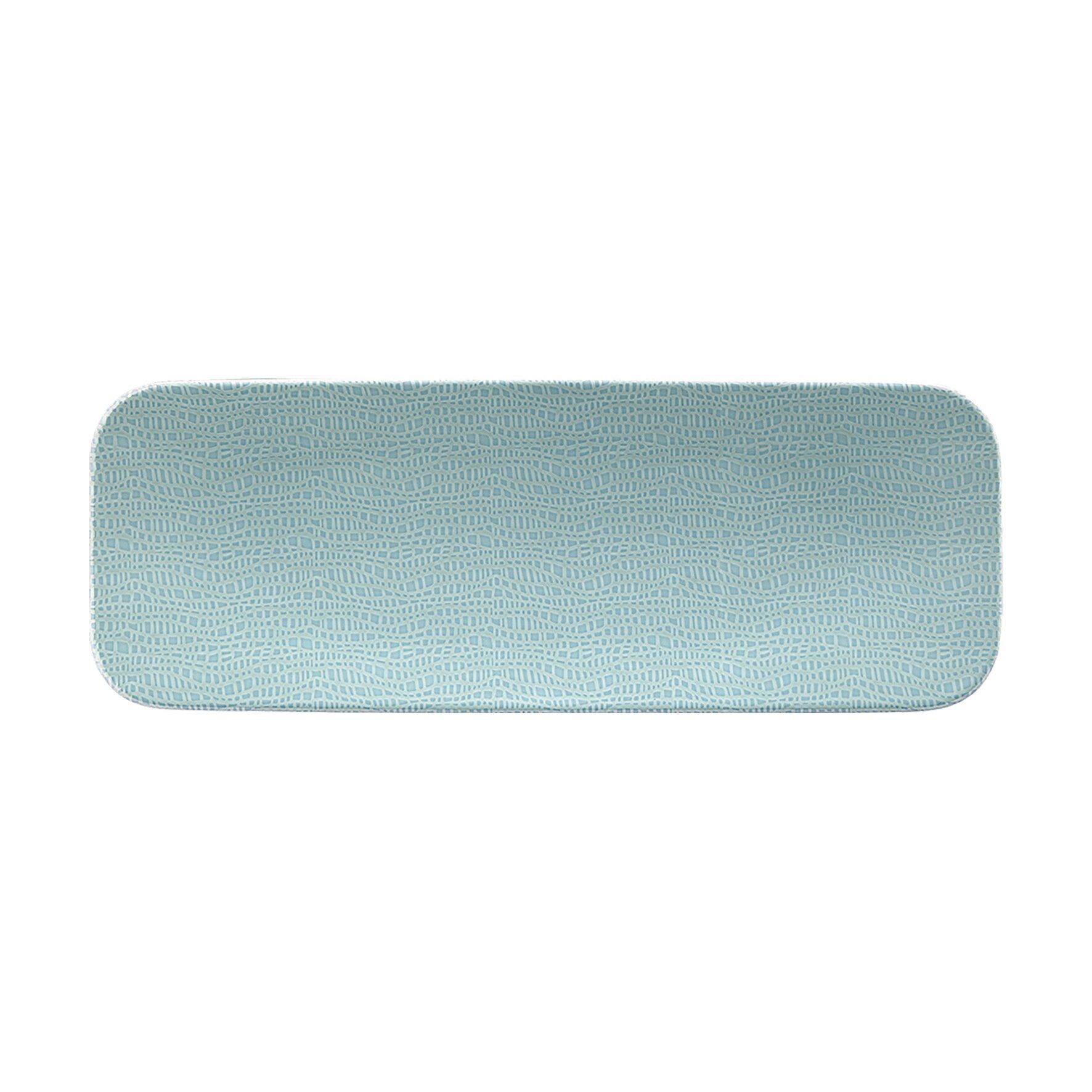 Fashion, Coupplatte rechteckig 385 x 142 mm türkis
