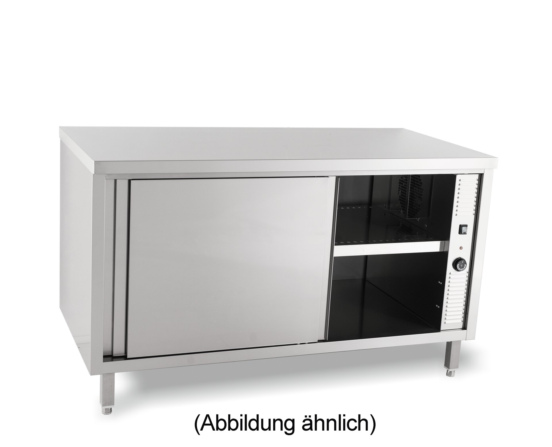 Durchreicheschrank beheizt Schiebetüren 1600 x 700 x 850 mm