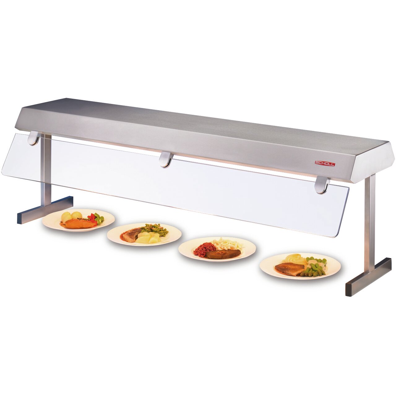 Wärmebrücke 1-etagig mit Hustenschutz / 1000 x 330 x 435 mm