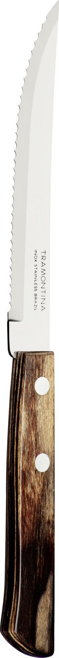Steak-/Pizzabesteck "Churrasco" Messer L: 21cm braun