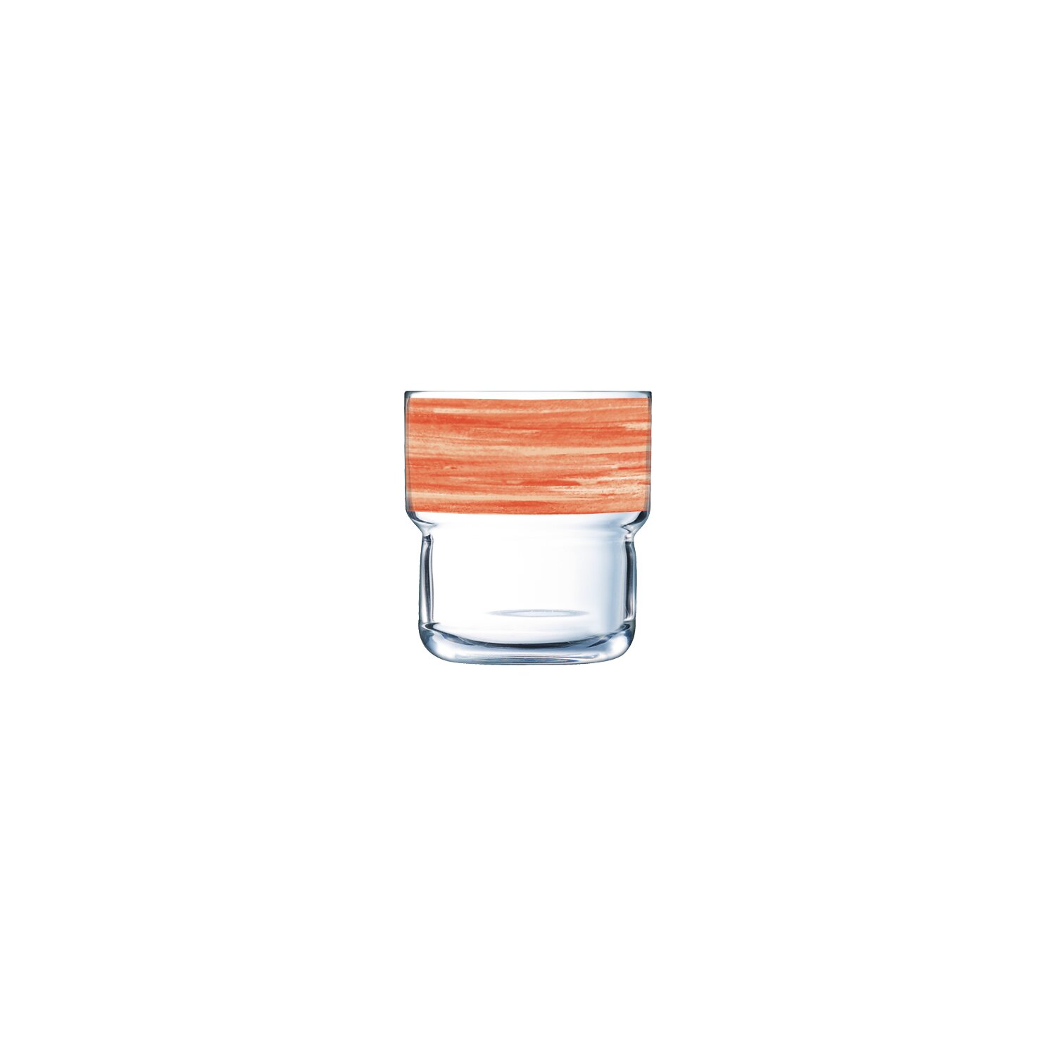 Brush Orange, Tumbler Log stapelbar ø 73 mm / 0,22 l orange