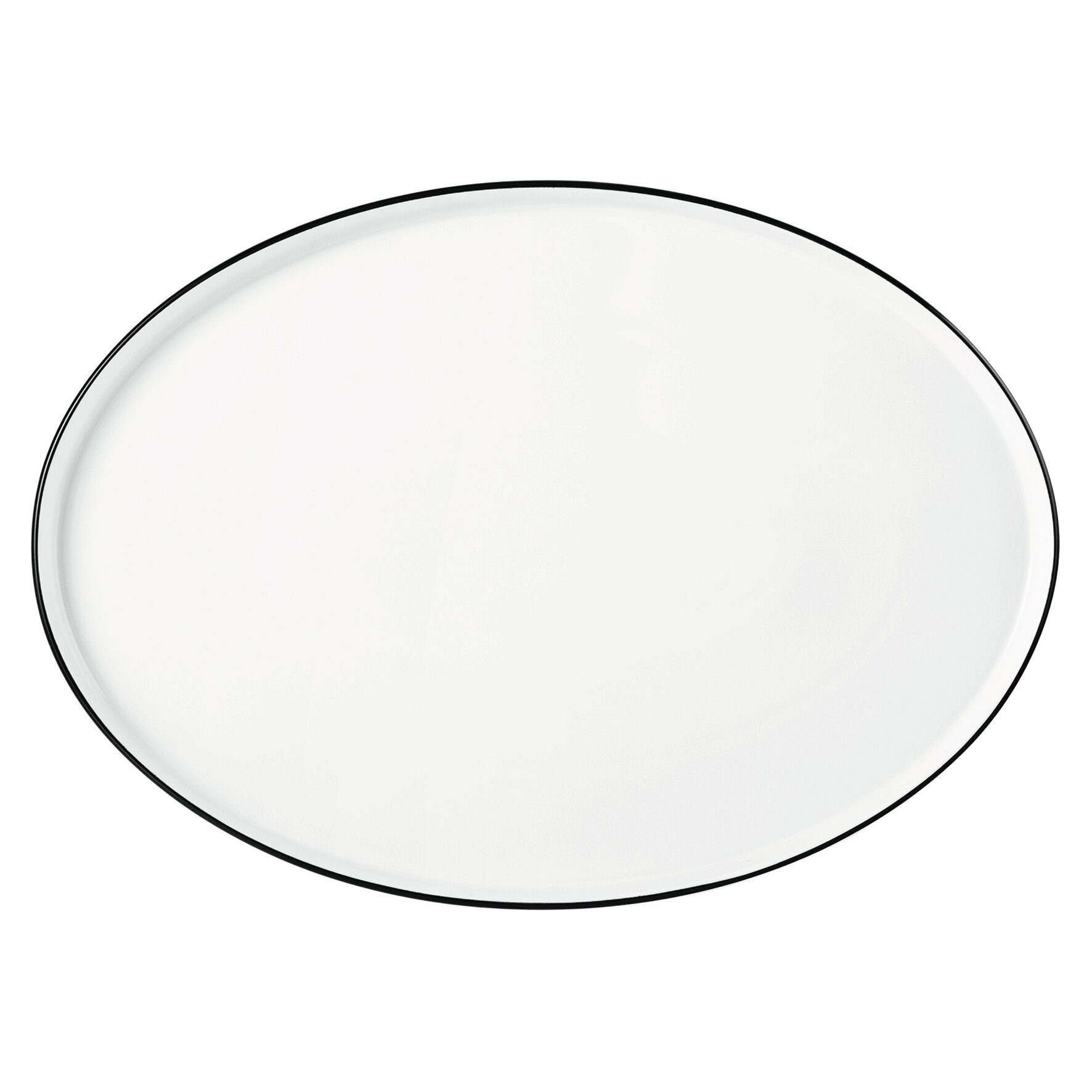 Good Mood Black Line, Teller flach oval 366 x 260 mm