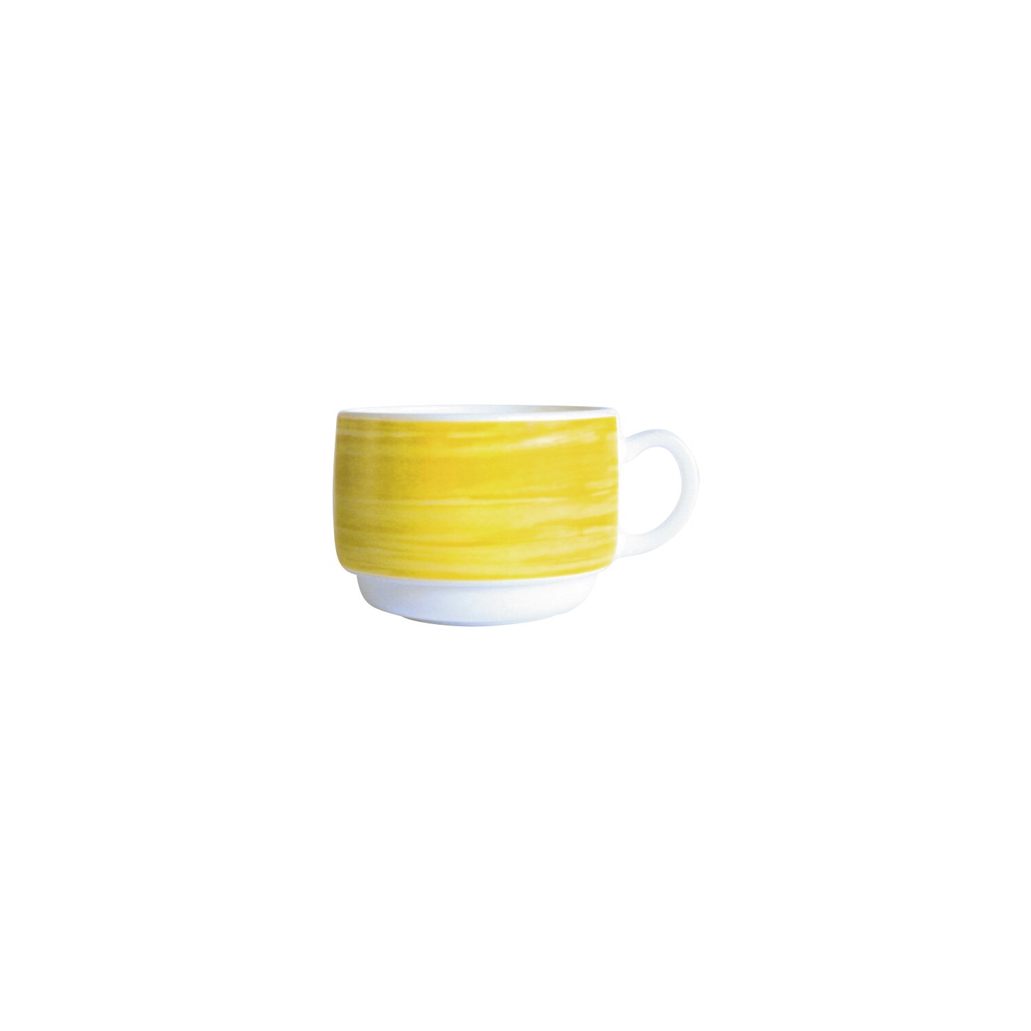 Brush Yellow, Gastronomie Tasse stapelbar ø 78 mm / 0,19 l gelb