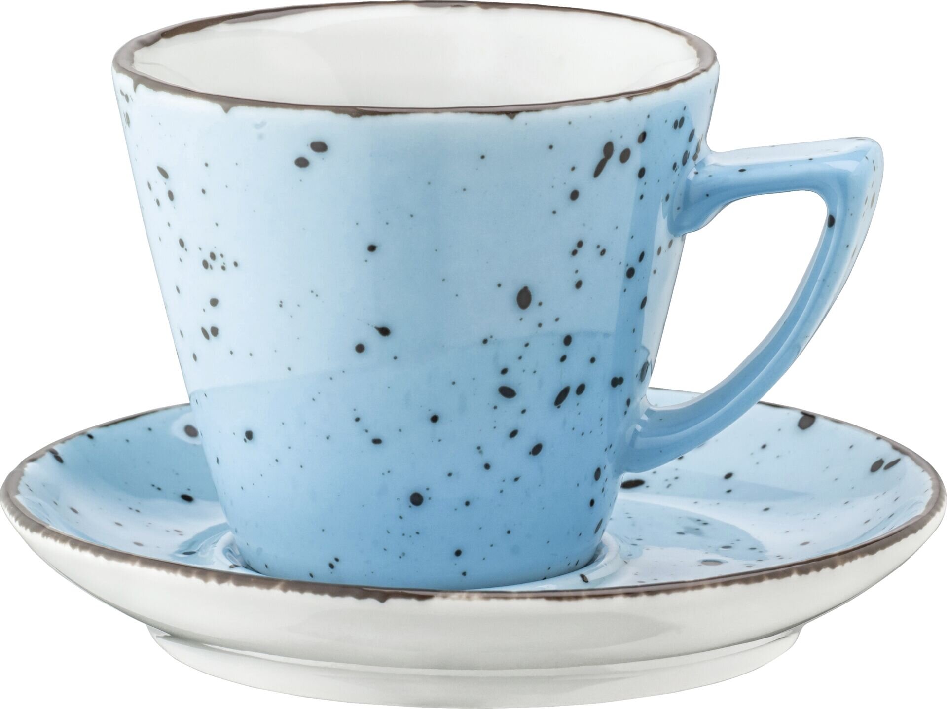 Porzellanserie "Granja" aqua Tasse obere Kaffee/Cappuccino