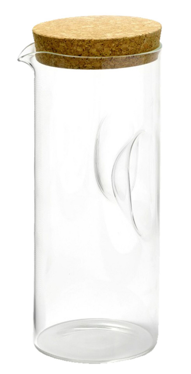 Glaskrug mit Korkdeckel 1,8L