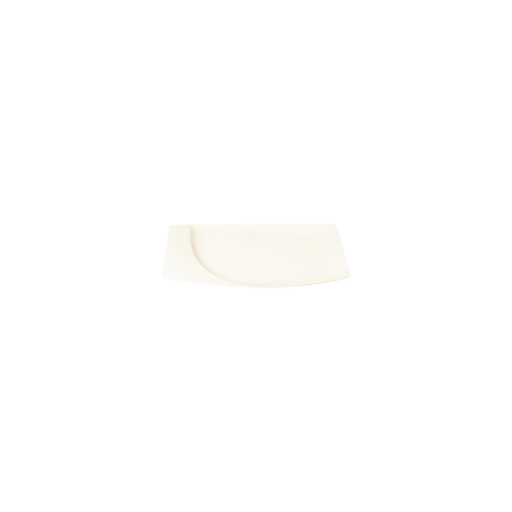 Mazza, Teller flach quadratisch 201 x 184 mm creme