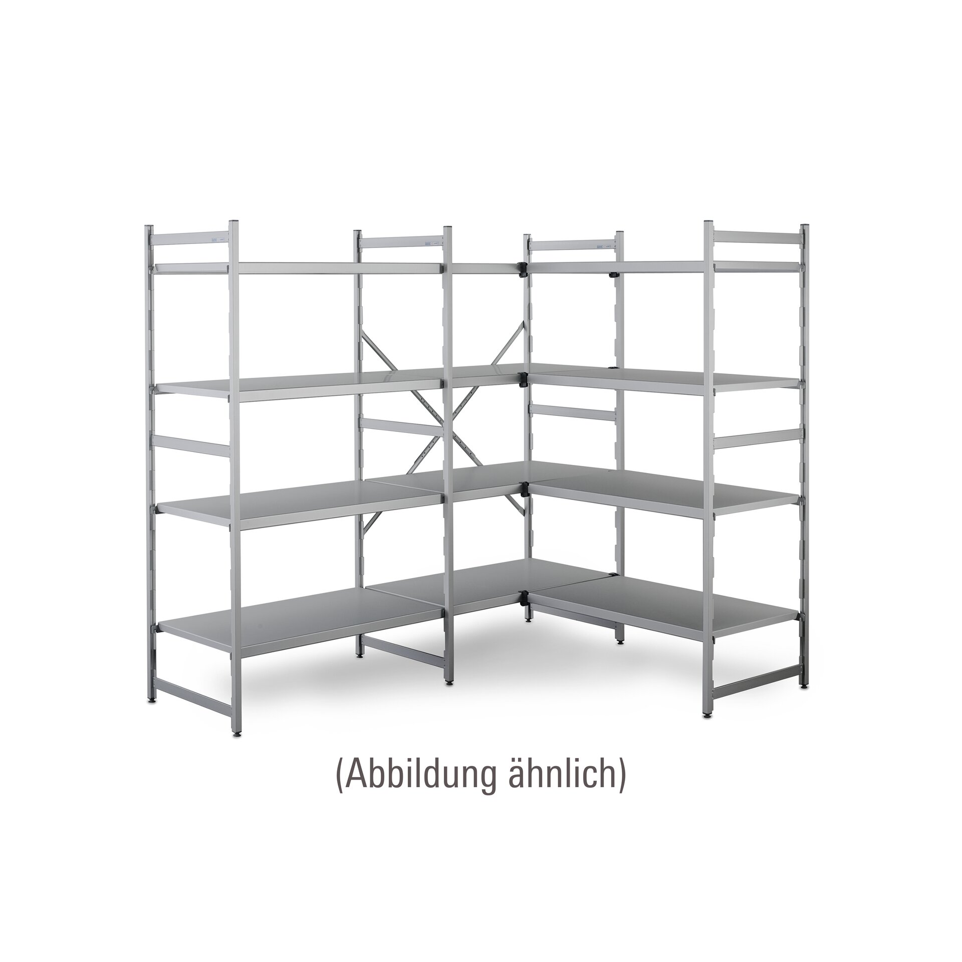 NORM 20 – Aluminium-Anbauregal 775 x 500 x 1800 mm