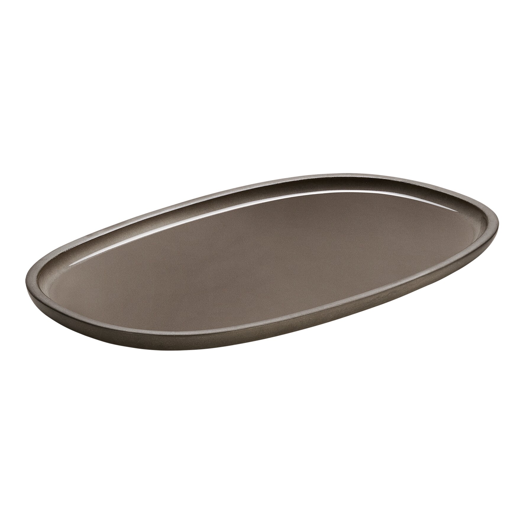ReNew, Platte oval 300 x 180 mm taupe
