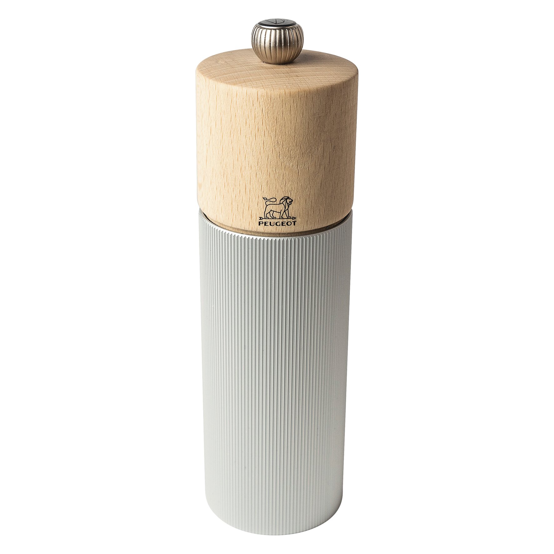 Line, Pfeffermühle 180 mm Aluminium + Buchenholz Natur 
