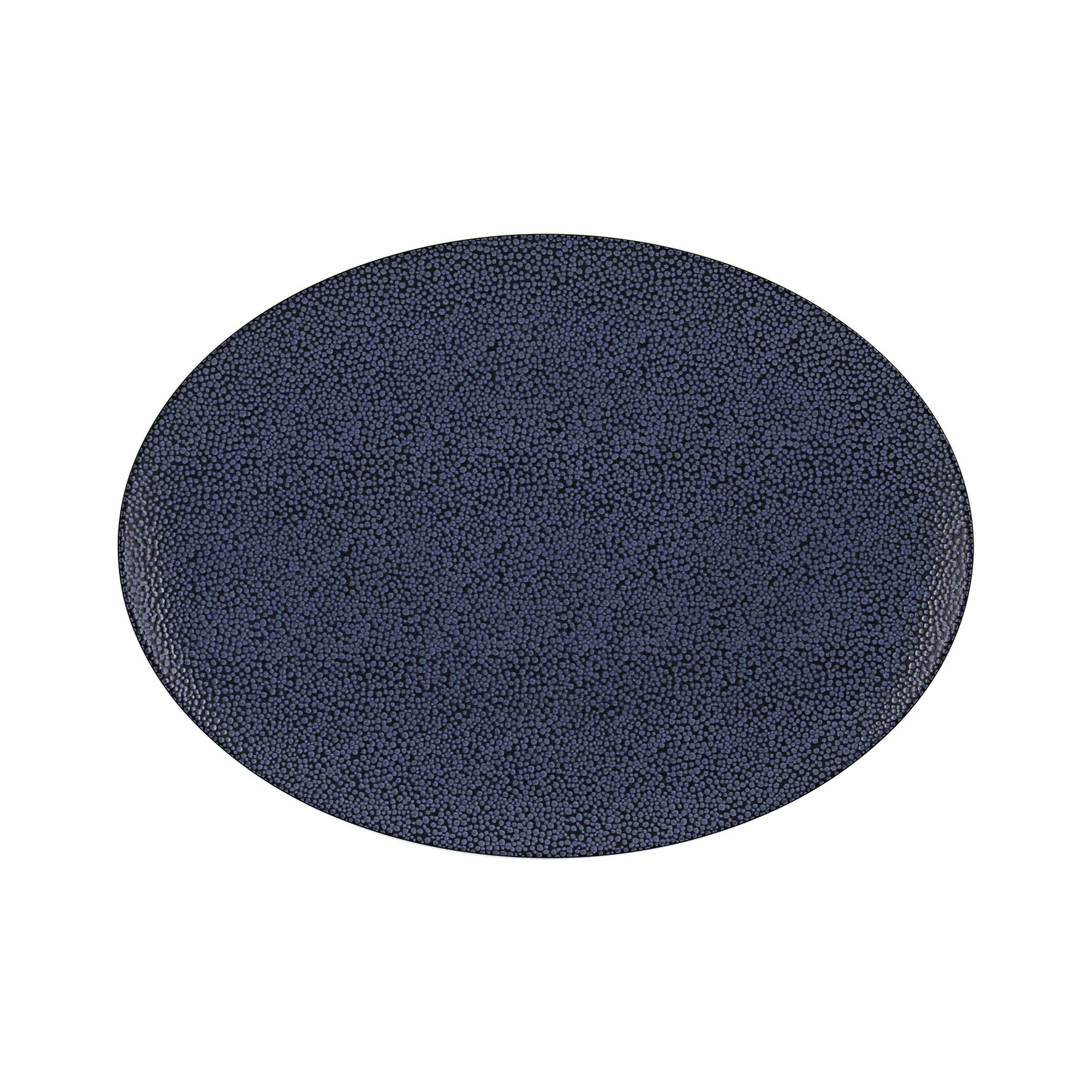 Pearls, Coupplatte oval 330 x 240 mm dark