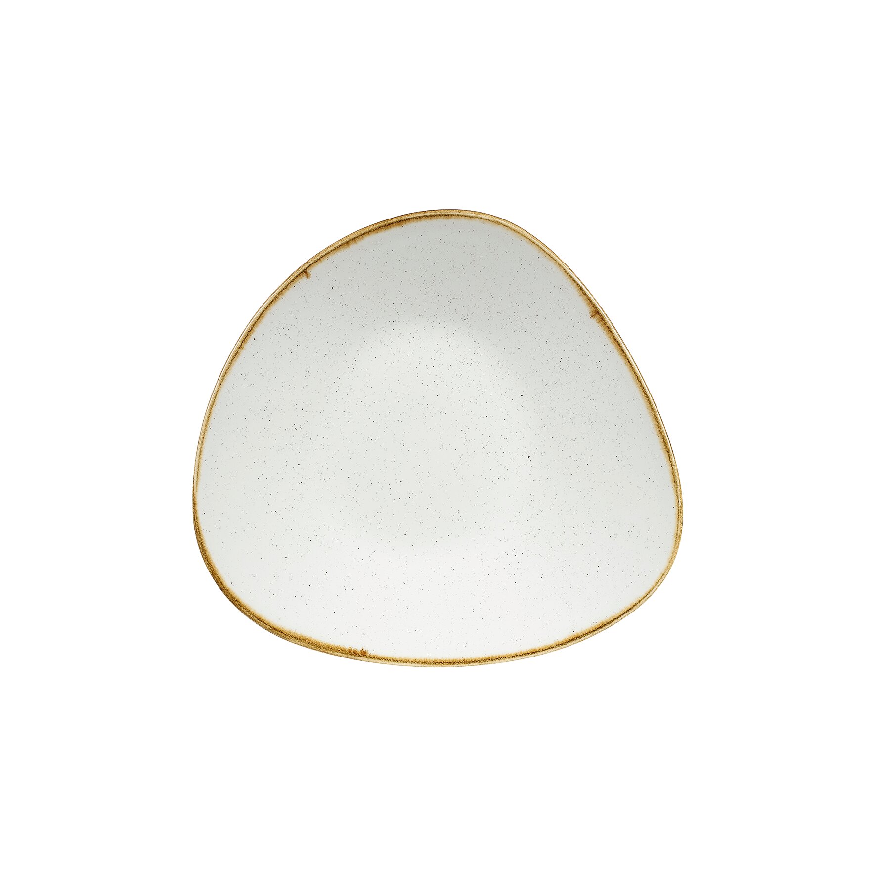 Stonecast, Bowl dreieckig flach 210 mm Barley White