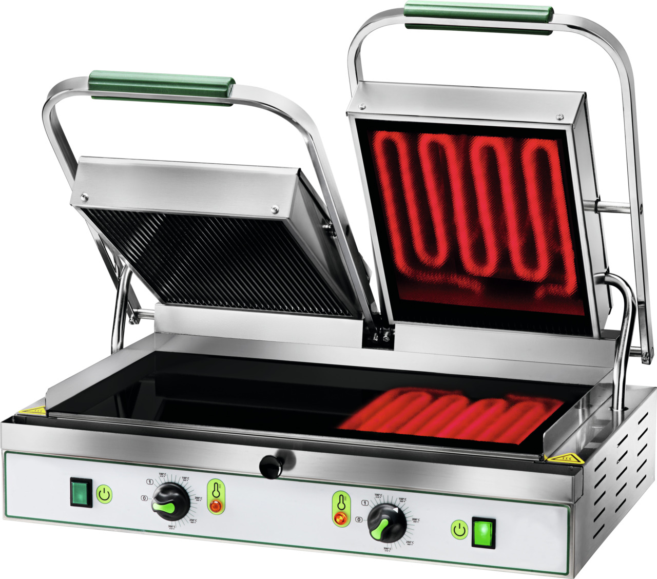 Glaskeramik-Kontaktgrill, oben + unten glatt