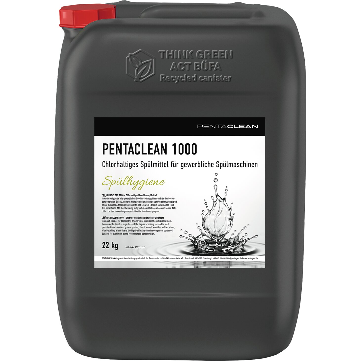 Geschirrspülmaschinenreiniger PENTACLEAN 1000 / 22,00 kg