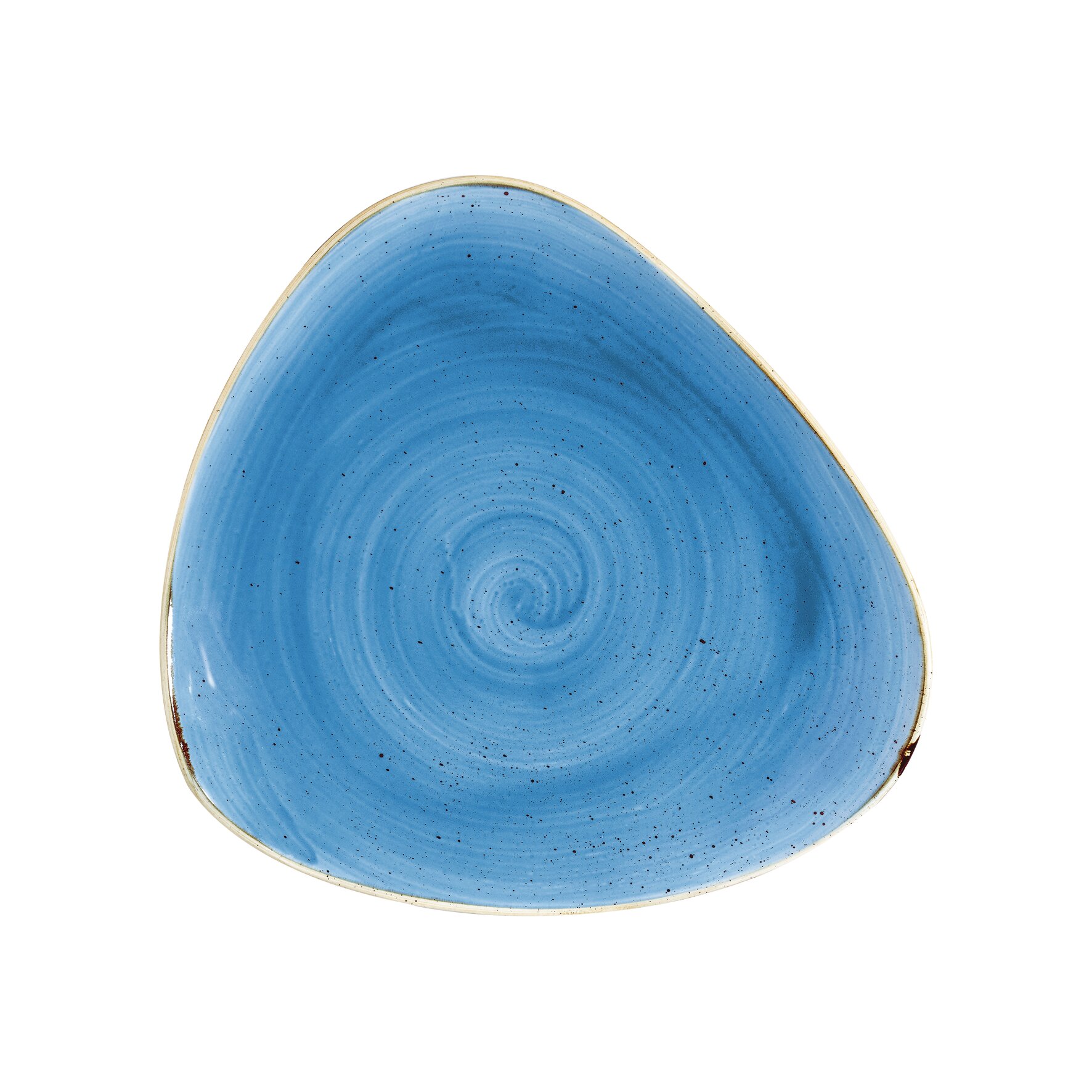 Stonecast, Teller dreieckig 265 x 265 mm Cornflower Blue
