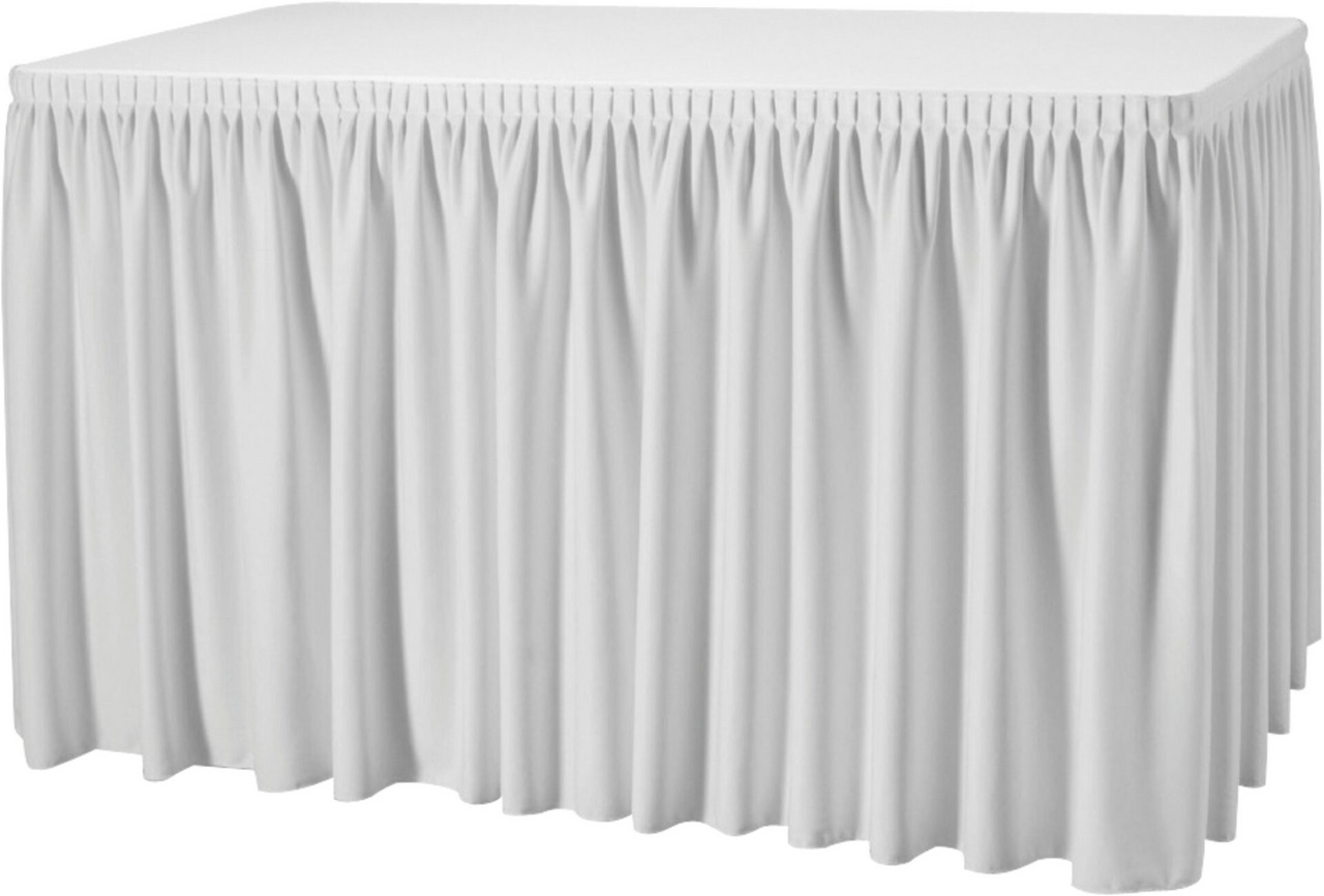 Skirting mit Plisseefalte "Excaliber" 410cm weiß