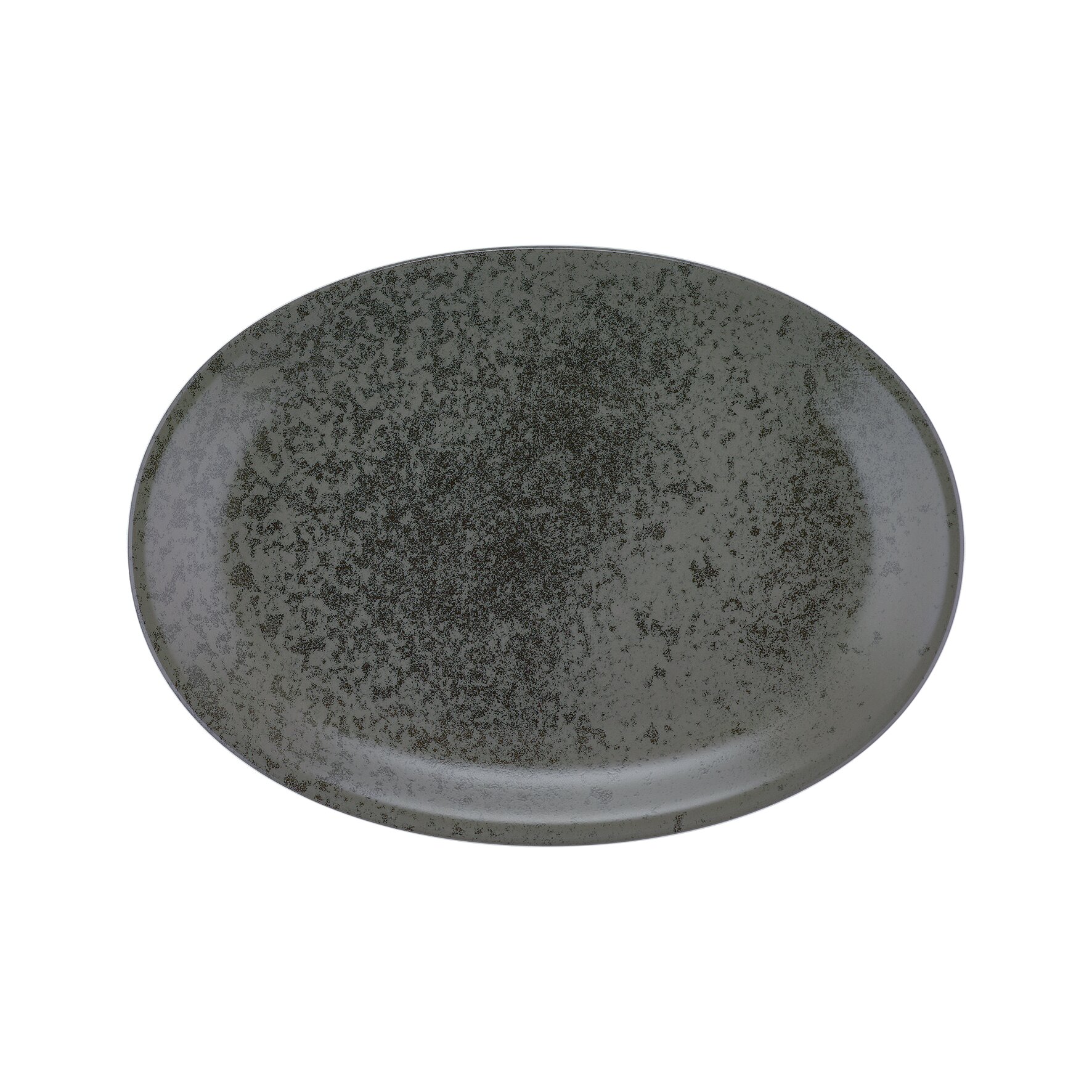 Sandstone, Platte oval 323 x 228 mm black