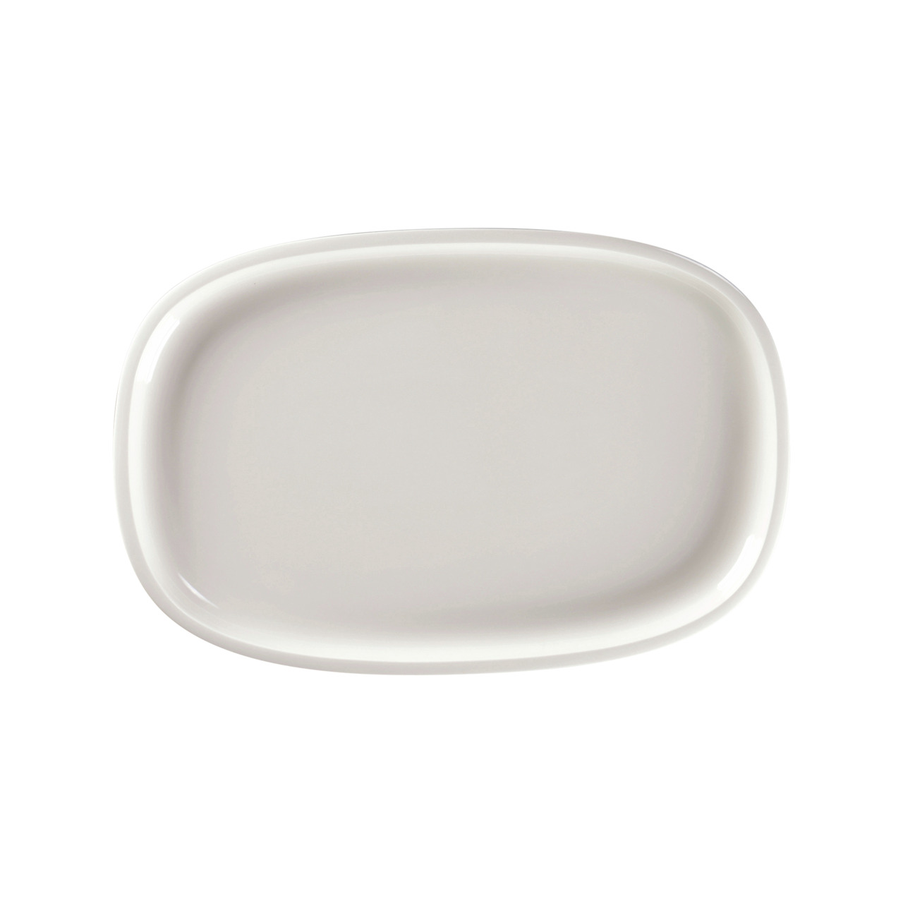 Ease, Platte oval flach 302 x 200 mm weiß