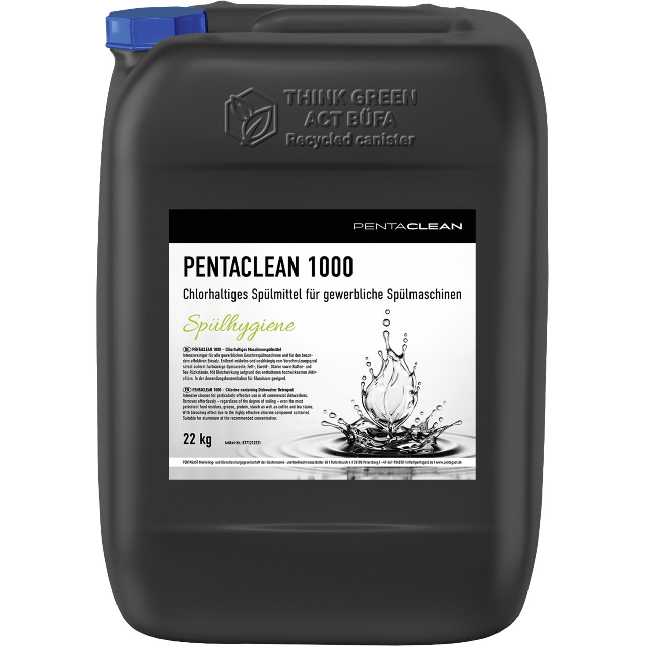 Geschirrspülmaschinenreiniger PENTACLEAN 1000 / 22,00 kg