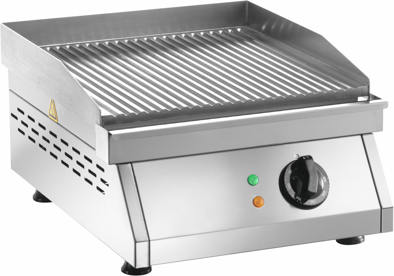 Elektro-Grillplatte gerillt 1 Heizzone 400 x 500 x 200 mm