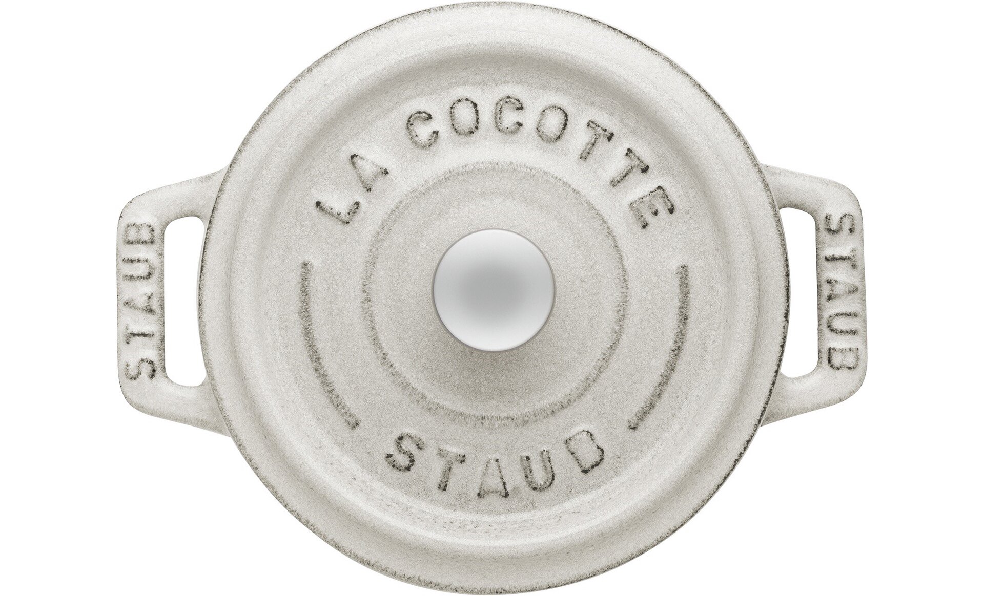 Mini-Cocotte ø 100 mm / 0,25 l Gusseisen weißer Trüffel